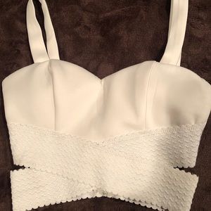 White crop top size small